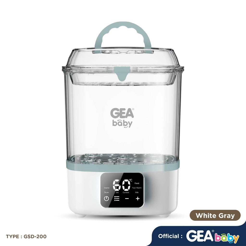 GEA Baby Multifunction Warmer Sterilizer Dryer GSD-200 Penghangat Susu & Makanan Steril Botol Bayi Pengering Botol Susu Warmer Steam Dryer Baby Bottle