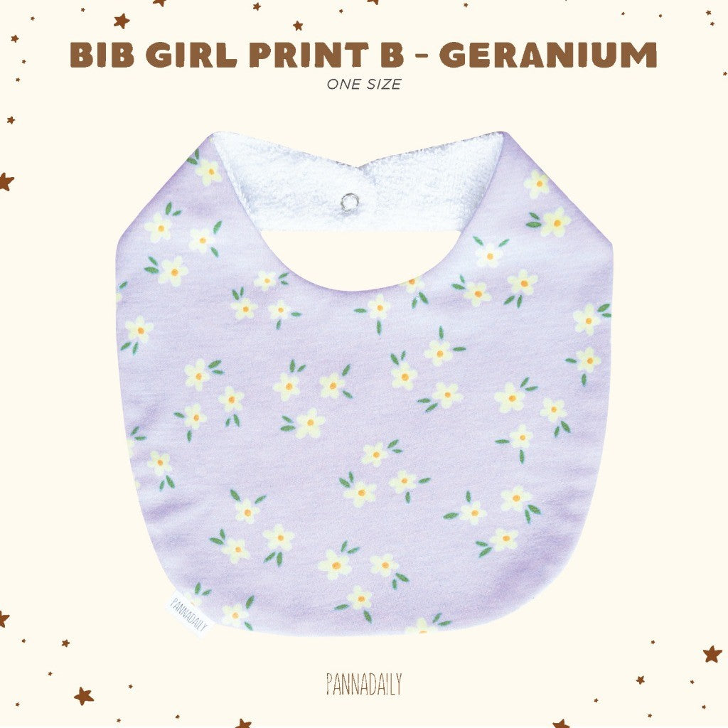 BOHOPANNA - PANNADAILY - PANNA DAILY - BABY & BAYI - BIB GIRL PRINT B - Slabber Bayi Perempuan