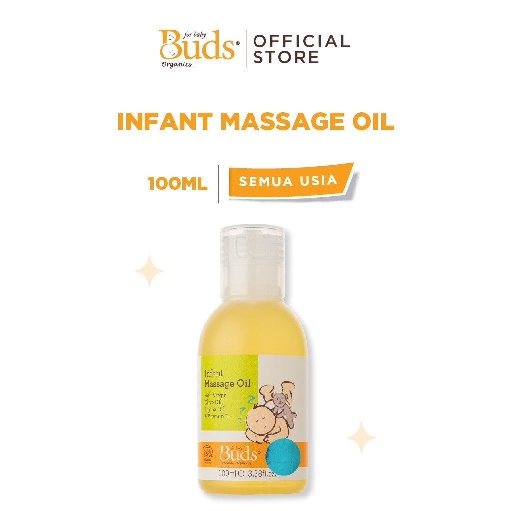 Buds Everyday Organics Infant Massage Oil 100ml - Minyak Pijat Gosok Bayi dan Anak