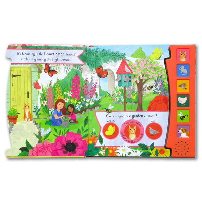 [NPP] Let's Explore THE NOISY GARDEN / JUNGLE / OCEAN / WOOD Sound Board Book With 6 Fun Sounds!