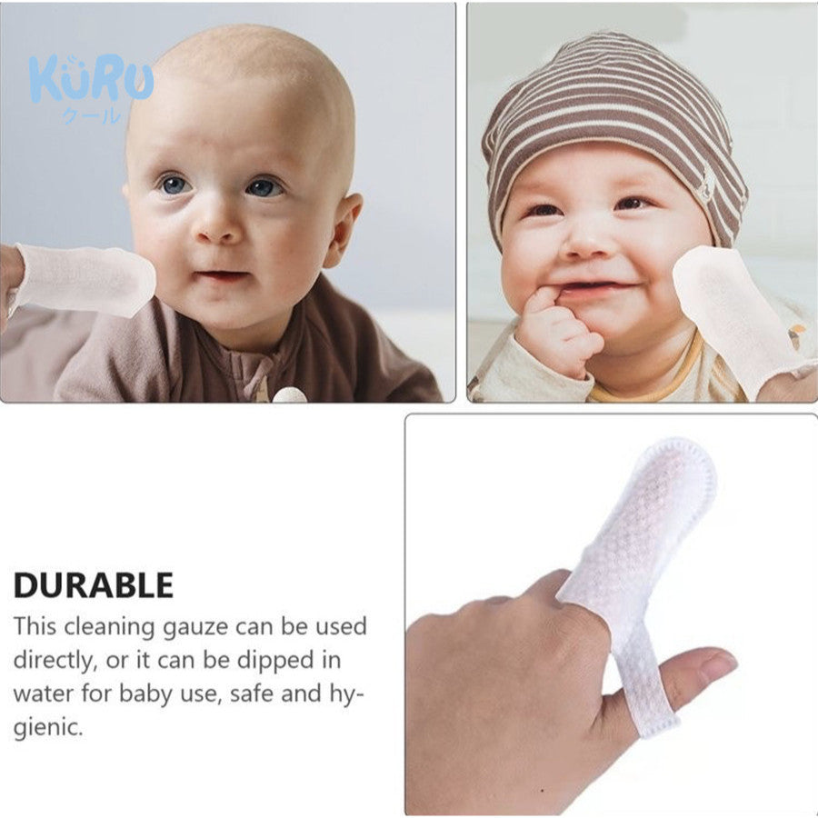 Kuru Oral Cleaner Finger Wipes | Pembersih Lidah Gigi Gusi Mulut isi 30pcs