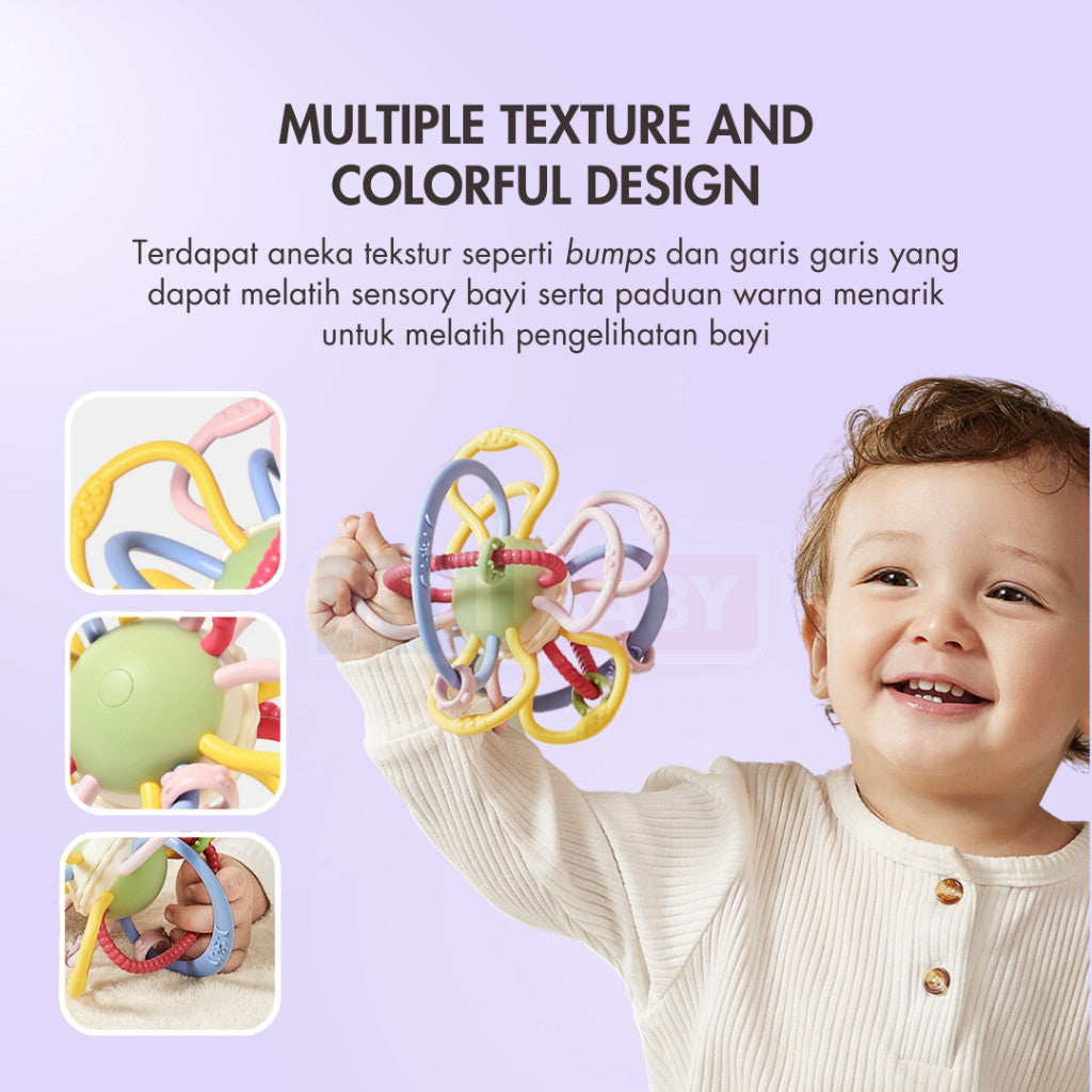 INTI BABY - Galaxy Sensory Toy - Teether - Rattle toys | Mainan Sensori Gigitan Bayi IB-6102