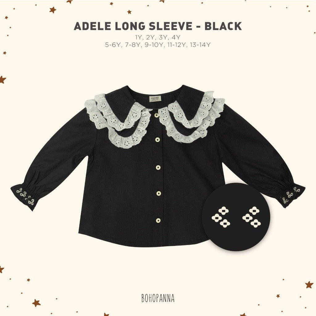 BOHOPANNA - ADELE LONG SLEEVE -  ADELLE LONG SLEEVE - Baju Atasan Anak Perempuan