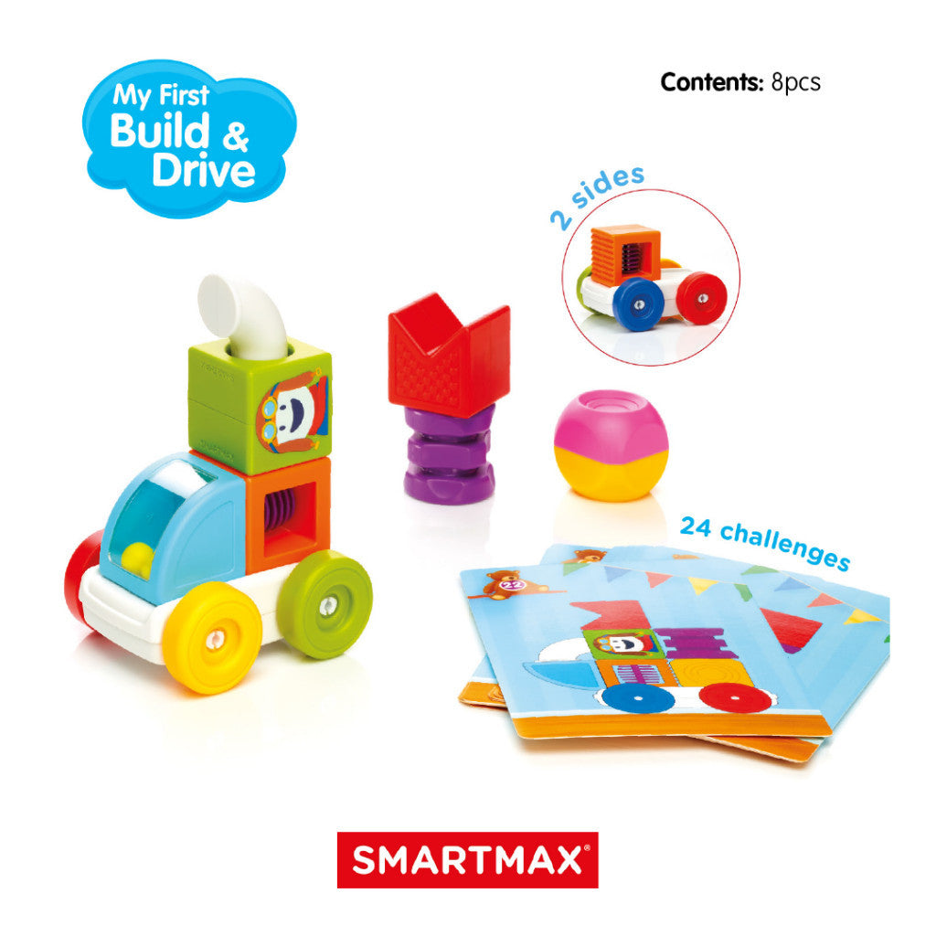 SmartMax My First Build & Drive Mainan Edukasi & Motorik Anak Mainan Magnet