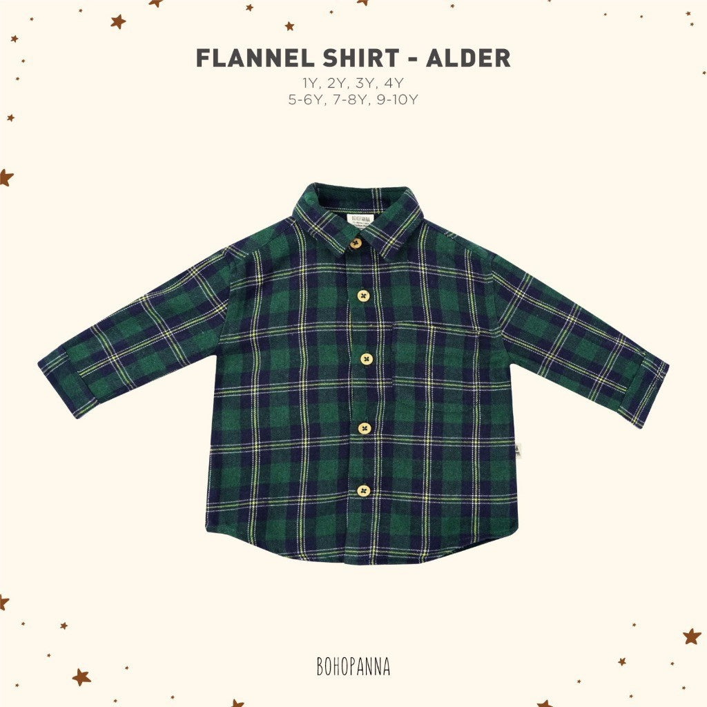 BOHOPANNA - FLANNEL SHIRT 7.0 - KEMEJA FLANEL ANAK - KEMEJA PANJANG ANAK