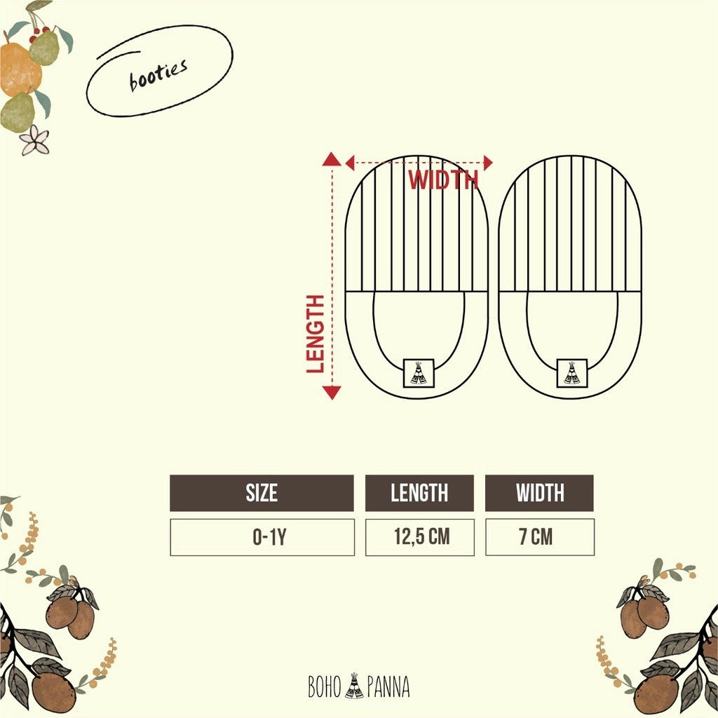 BOHOPANNA - BABY BOOTIES - Kaos Kaki Bayi 2130 Print