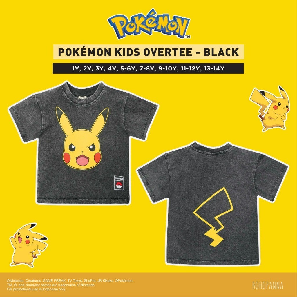 BOHOPANNA | POKÉMON - KIDS OVERTEE - OVERTEE WASHED - ATASAN ANAK