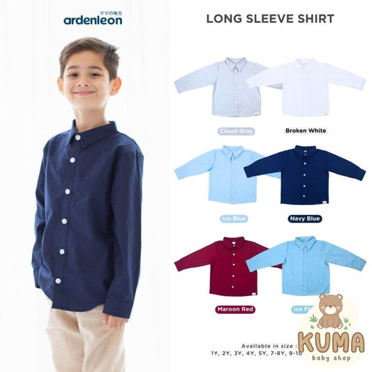 ARDENLEON Atasan Kemeja Anak Laki Laki Panjang Long Sleeves Shirt