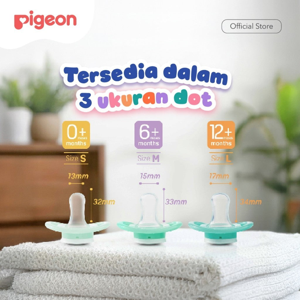 PIGEON MINILIGHT PACIFIER SUSTAINABLE | EMPENG BAYI | DOT BAYI 2pcs