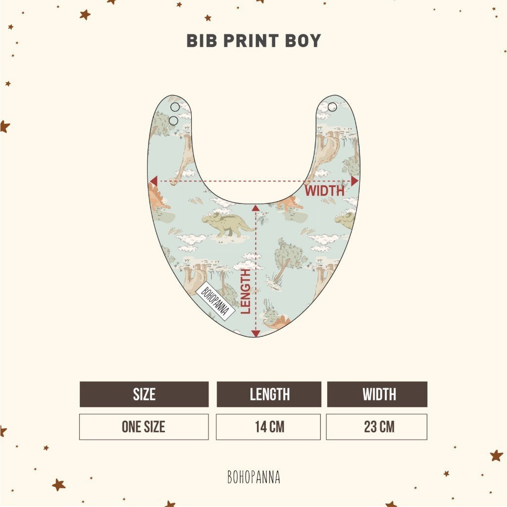 BOHOPANNA - BIB PRINT - Slabber Bayi Print