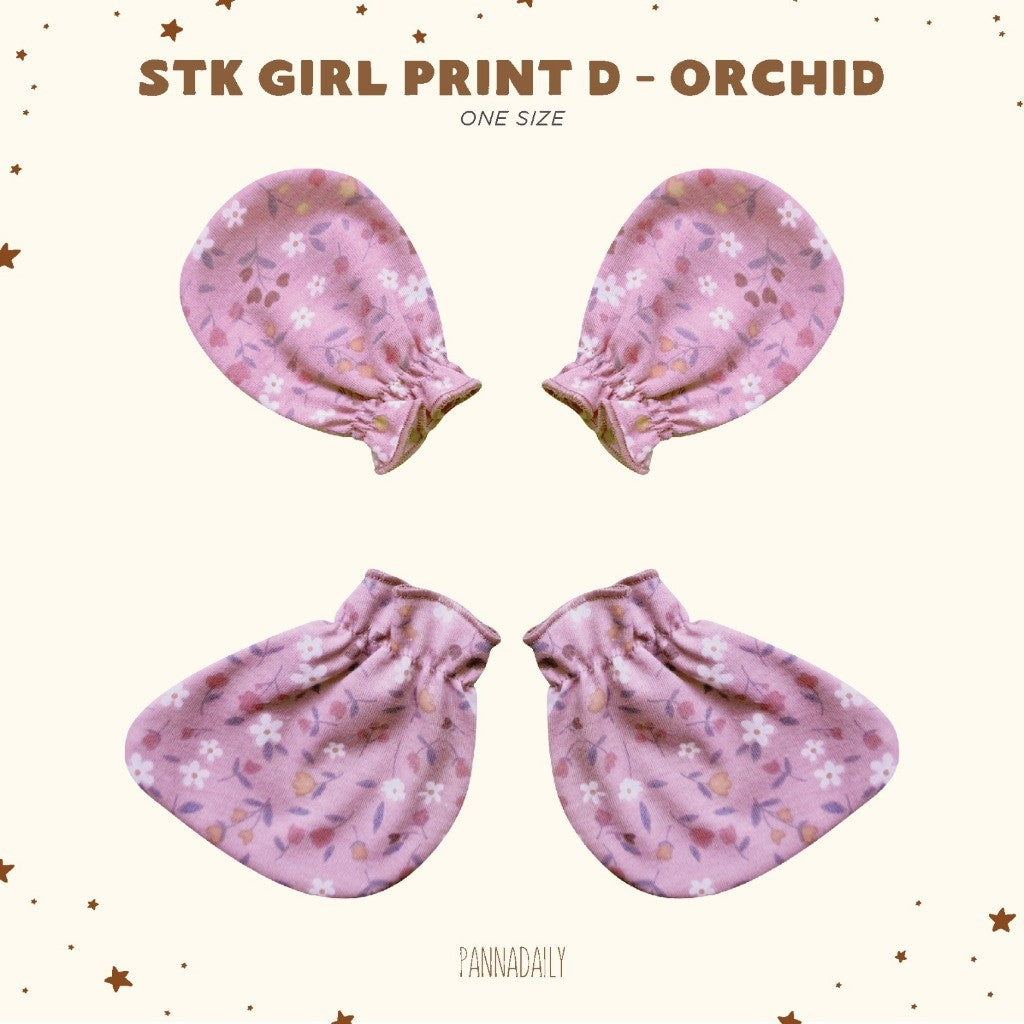 BOHOPANNA - PANNADAILY - PANNA DAILY - BABY & BAYI - STK GIRL PRINT D - Mitten Dan Booties Bayi