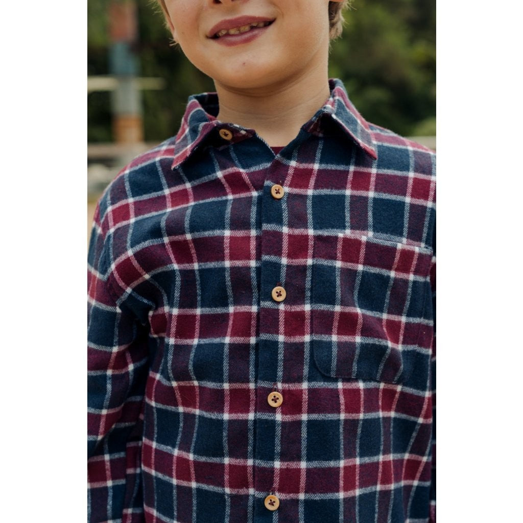 BOHOPANNA - FLANNEL SHIRT 7.0 - KEMEJA FLANEL ANAK - KEMEJA PANJANG ANAK