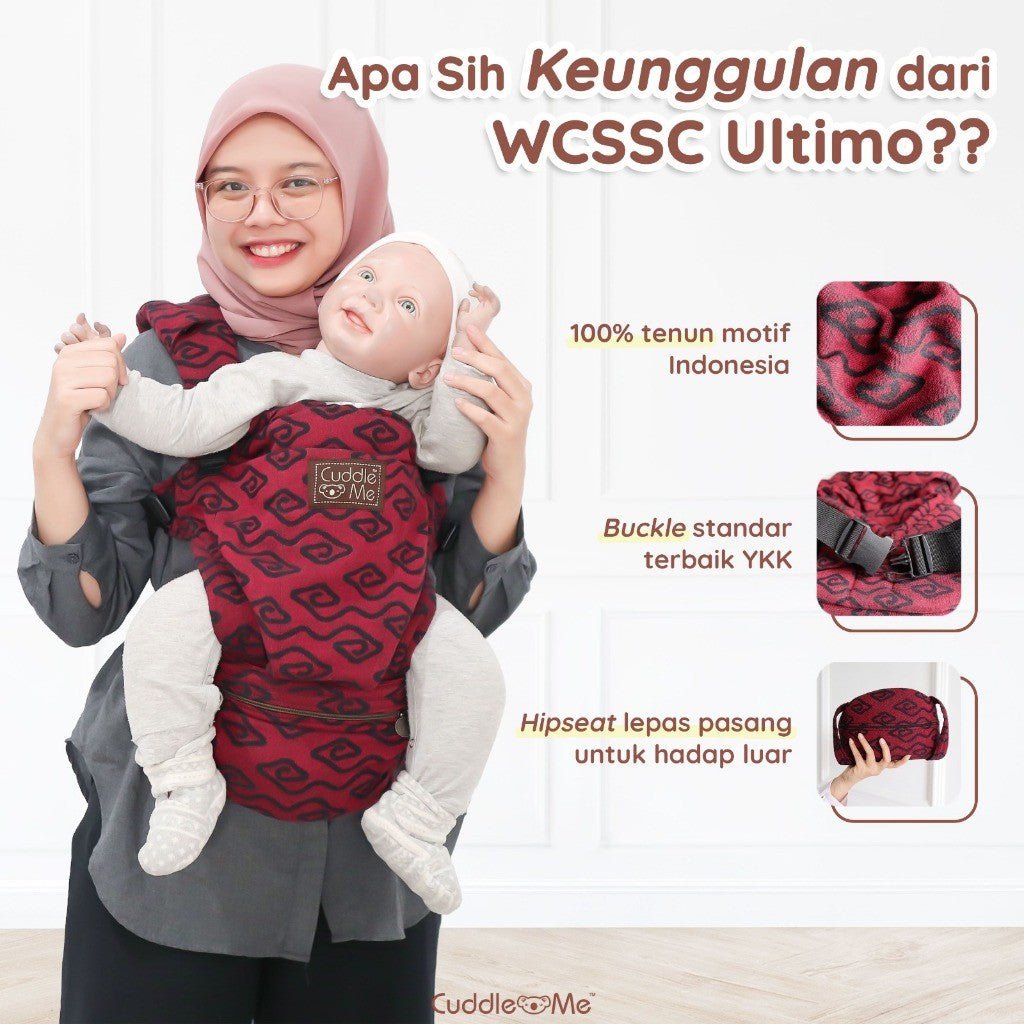 Gendongan Bayi - CUDDLEME WCSSC Ultimo Carrier Gendongan Kanguru Premium Untuk Baby New Born
