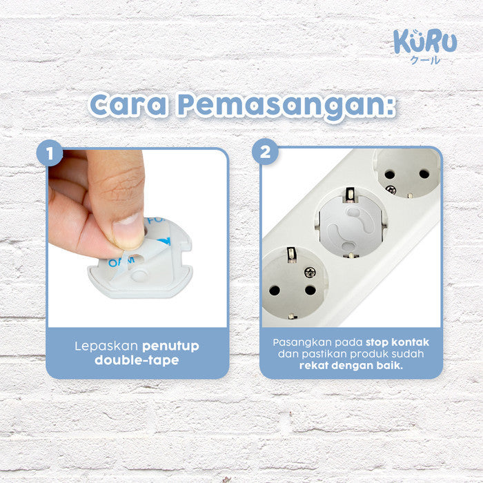 Kuru Safety Socket Cover Protector | Pengaman Pelindung Stop Kontak Colokan