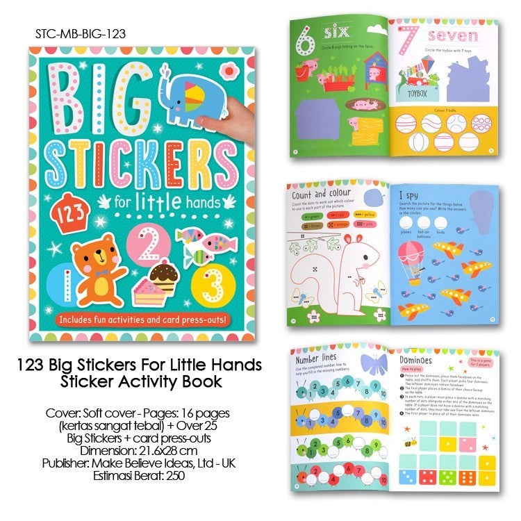 [Make Believe] Big Stickers for Little Hands & I Can Stick Sticker Activity Books