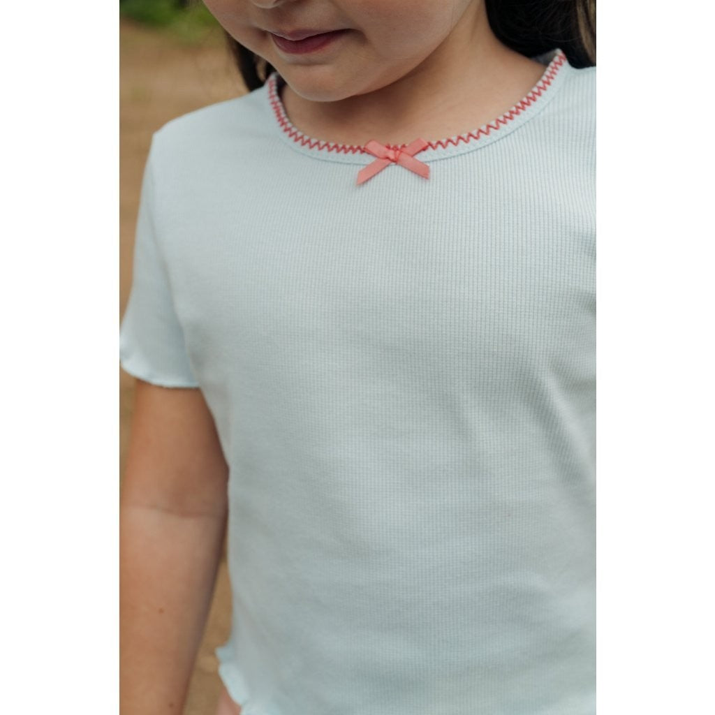 BOHOPANNA - PICOT BOW TOP - KAOS ANAK PEREMPUAN