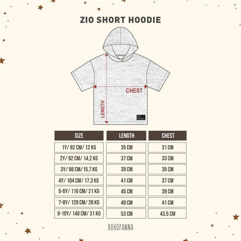 BOHOPANNA ZIO SHORT HOODIE 2523
