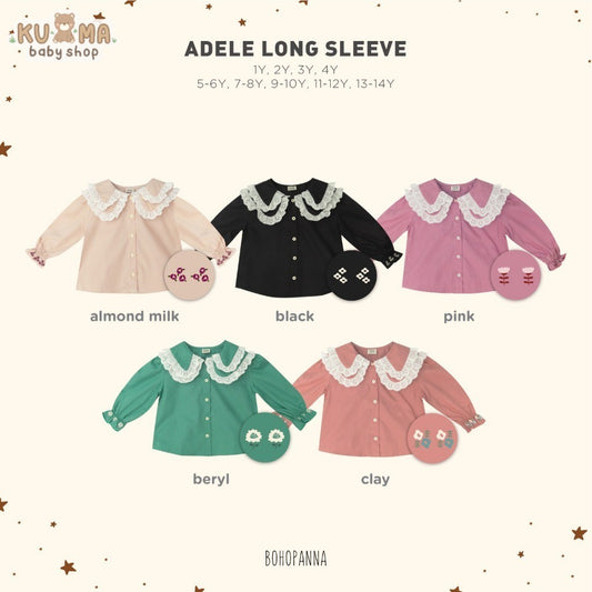 BOHOPANNA - ADELE LONG SLEEVE -  ADELLE LONG SLEEVE - Baju Atasan Anak Perempuan
