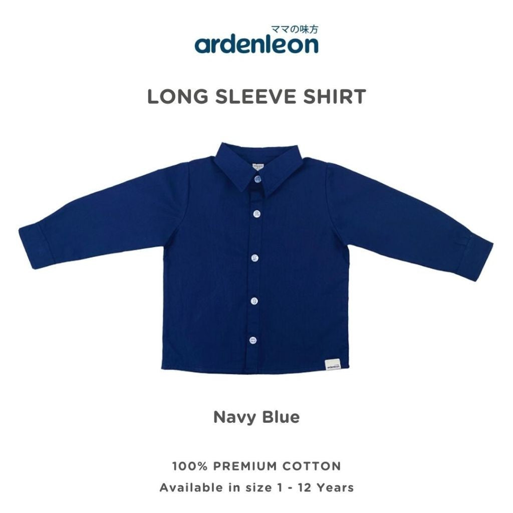ARDENLEON Atasan Kemeja Anak Laki Laki Panjang Long Sleeves Shirt