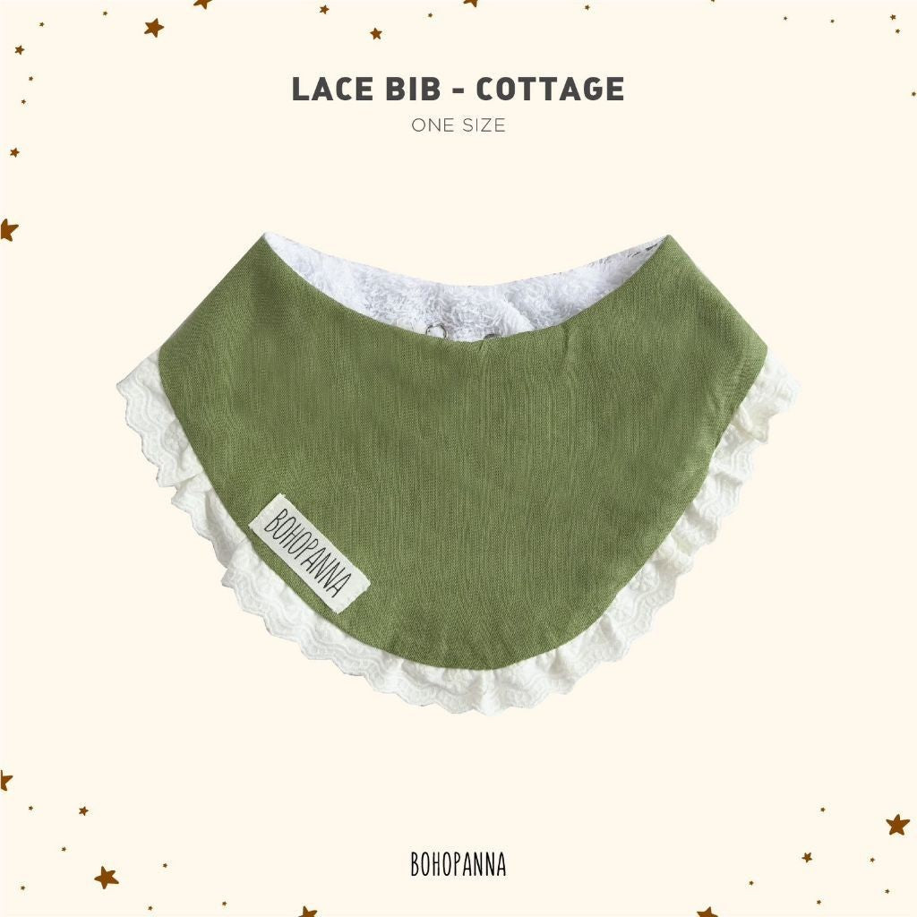 BOHOPANNA - LACE BIB - Slaber Bayi 2337