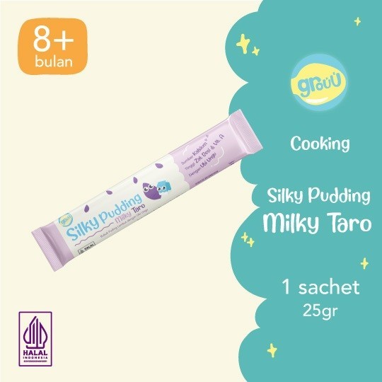 Grouu Silky Pudding / Bubuk Pudding Lembut Bayi MPASI 100gr / Snack MPASI / Cemilan Bayi