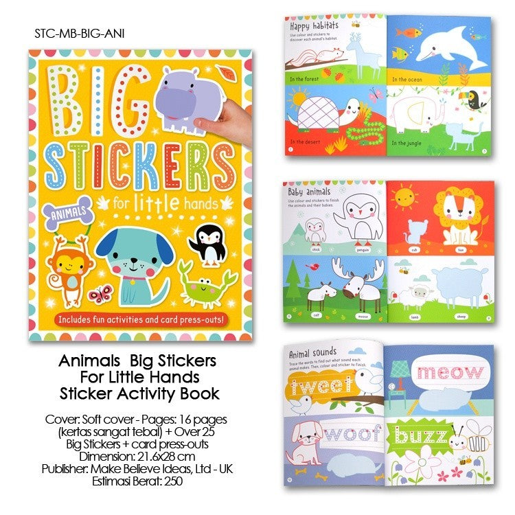 [Make Believe] Big Stickers for Little Hands & I Can Stick Sticker Activity Books