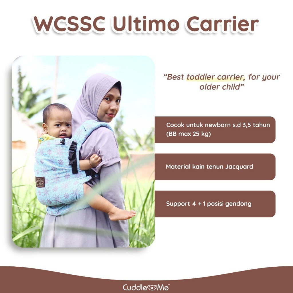 Gendongan Bayi - CUDDLEME WCSSC Ultimo Carrier Gendongan Kanguru Premium Untuk Baby New Born