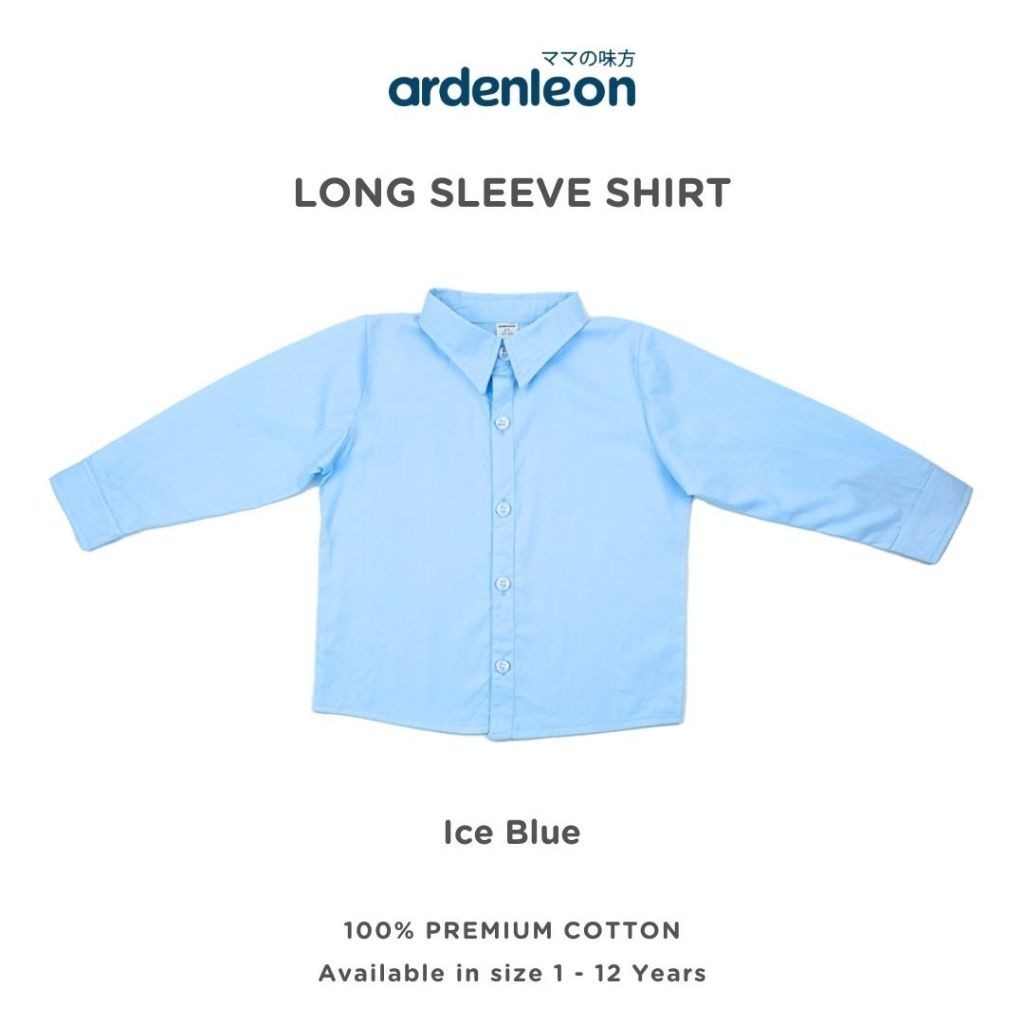 ARDENLEON Atasan Kemeja Anak Laki Laki Panjang Long Sleeves Shirt