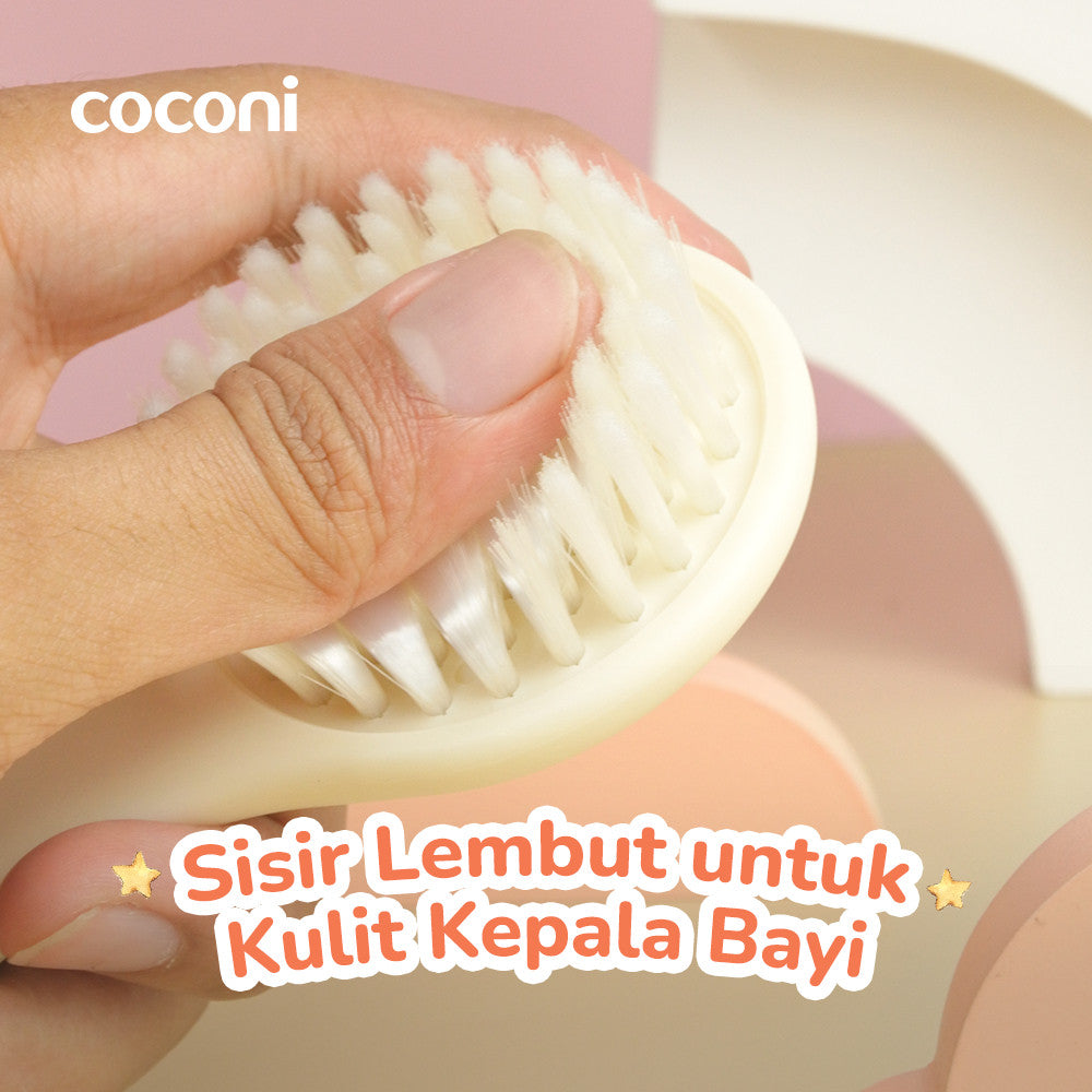 COCONI Baby Comb & Hair Brush | Sisir Sikat Rambut Bayi 2 Pcs