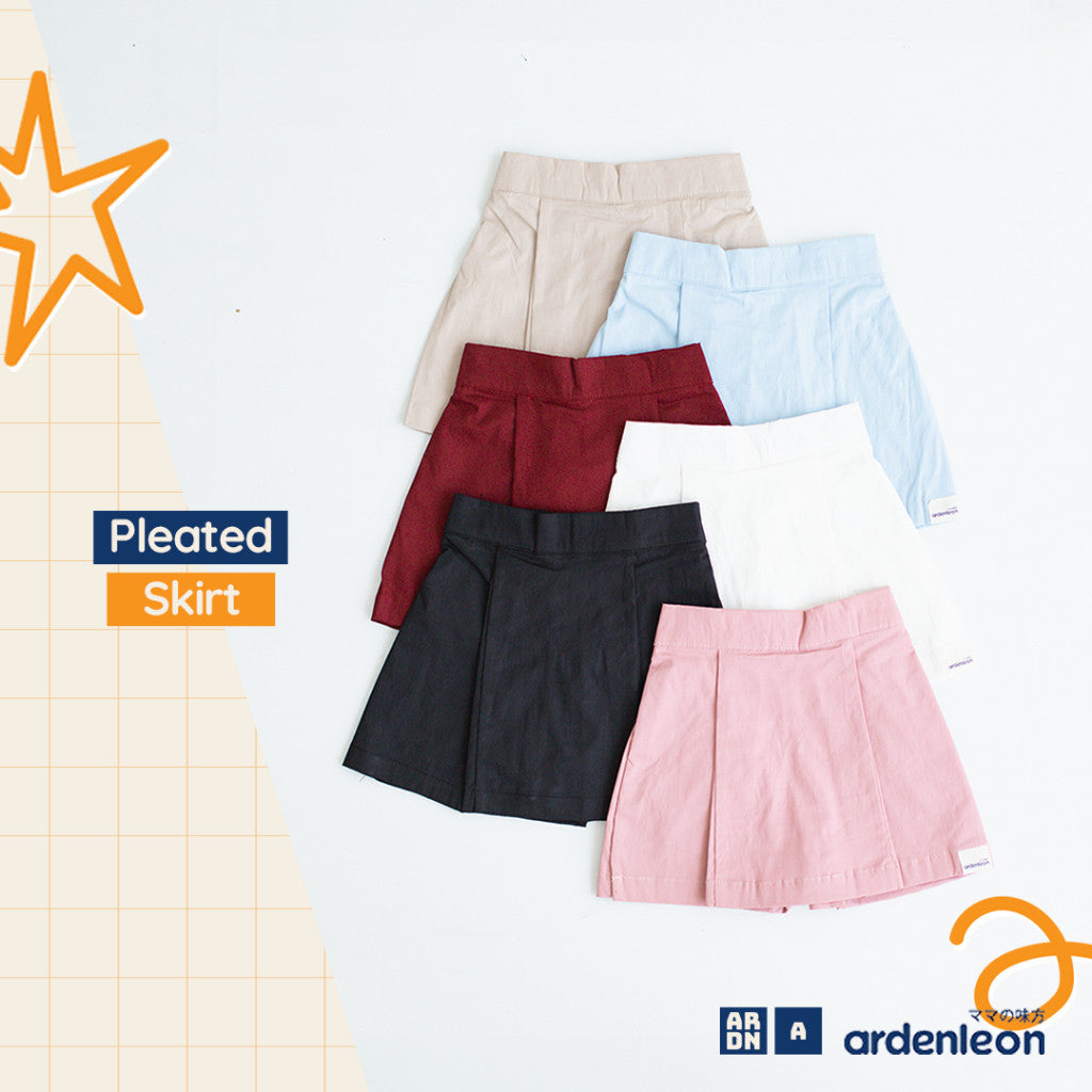 ARDENLEON Rok Celana Anak Perempuan Pleated Skort