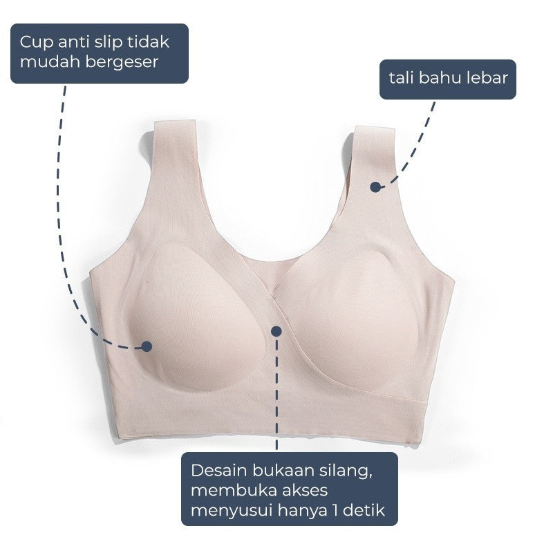 MOOIMOM Basic Bra Hamil & Menyusui Air Slim Maternity & Nursing Bra