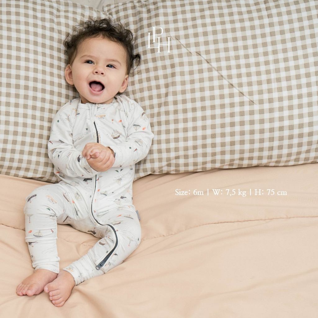 Little Palmerhaus - Tencel Sleepsuit (Jumpsuit Bayi) 3.0