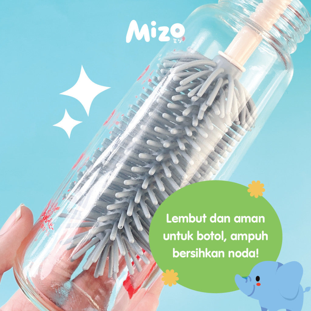 MIZO Silicone Bottle Nipple Straw Cleaning Brush Set Sikat Pencuci Botol