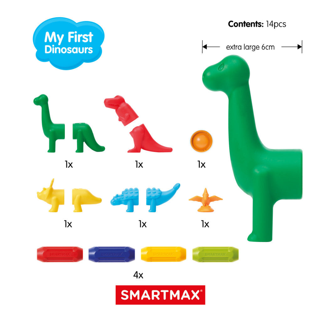 SmartMax My First Dinosaurs Mainan Edukasi & Motorik Anak Mainan Magnet