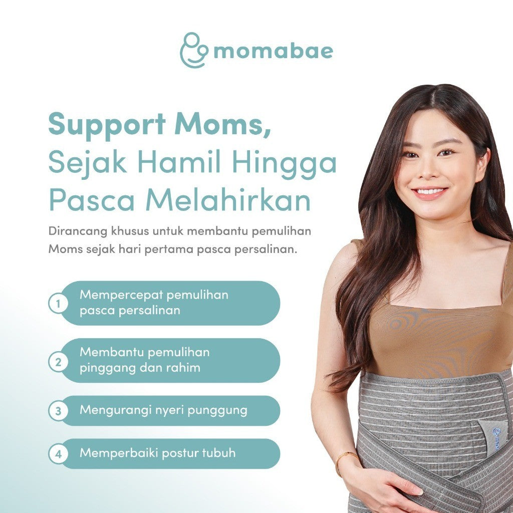 Momabae - Corset 2 In 1 BAMBOU | Bamboo | Sabuk Hamil | Korset Hamil | Korset Melahirkan | Korset Cesar