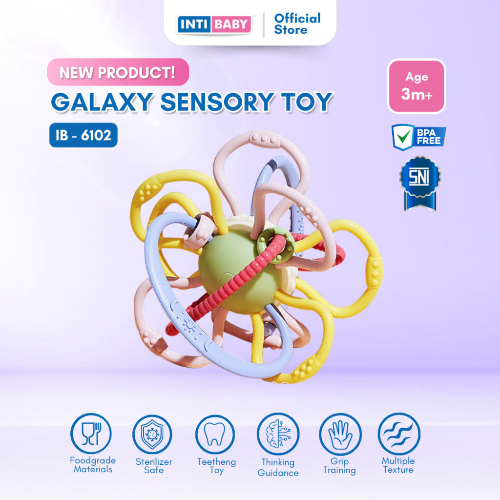 INTI BABY - Galaxy Sensory Toy - Teether - Rattle toys | Mainan Sensori Gigitan Bayi IB-6102