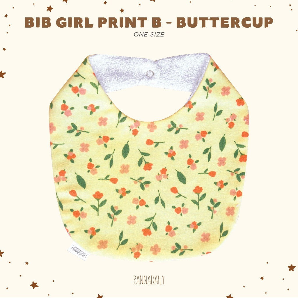 BOHOPANNA - PANNADAILY - PANNA DAILY - BABY & BAYI - BIB GIRL PRINT B - Slabber Bayi Perempuan