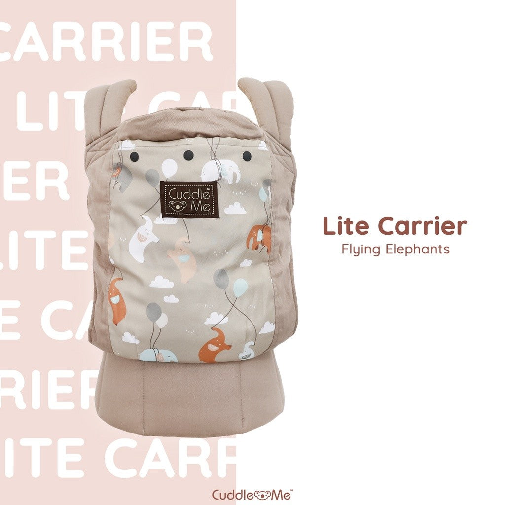 LITE CARRIER MOTIF Gendongan Bayi Depan Belakang SSC Praktis, Aman Nyaman SNI Cuddle Me