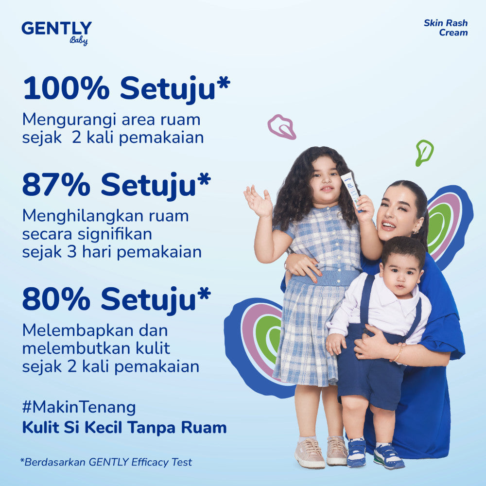 [Tasya Farasya Approved] GENTLY  Baby Rash Cream 20 gr | Krim Pereda Ruam Popok pada Bayi
