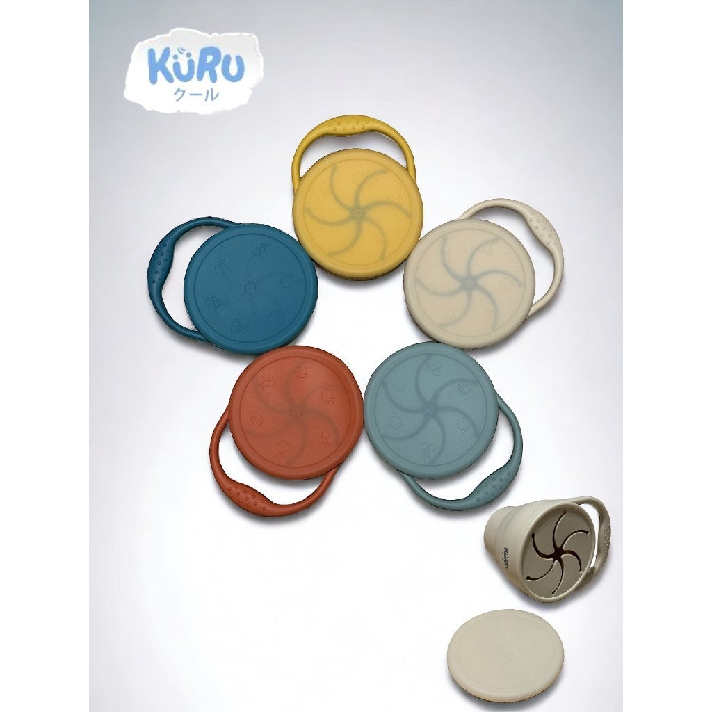 Kuru Baby Silicone Snack Cup | Tempat Makan Silikon Anak Bayi SC10