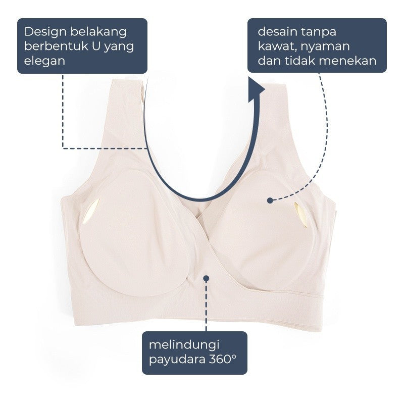 MOOIMOM Basic Bra Hamil & Menyusui Air Slim Maternity & Nursing Bra