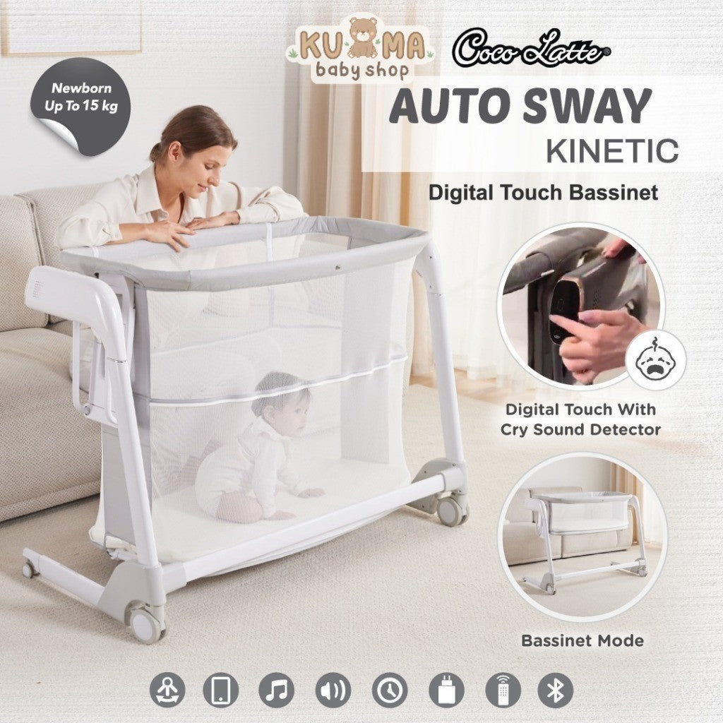 Cocolatte Auto Sway Kinetic / Box Cocolatte Side Bed / Swing Bassinet / Ayunan Bayi
