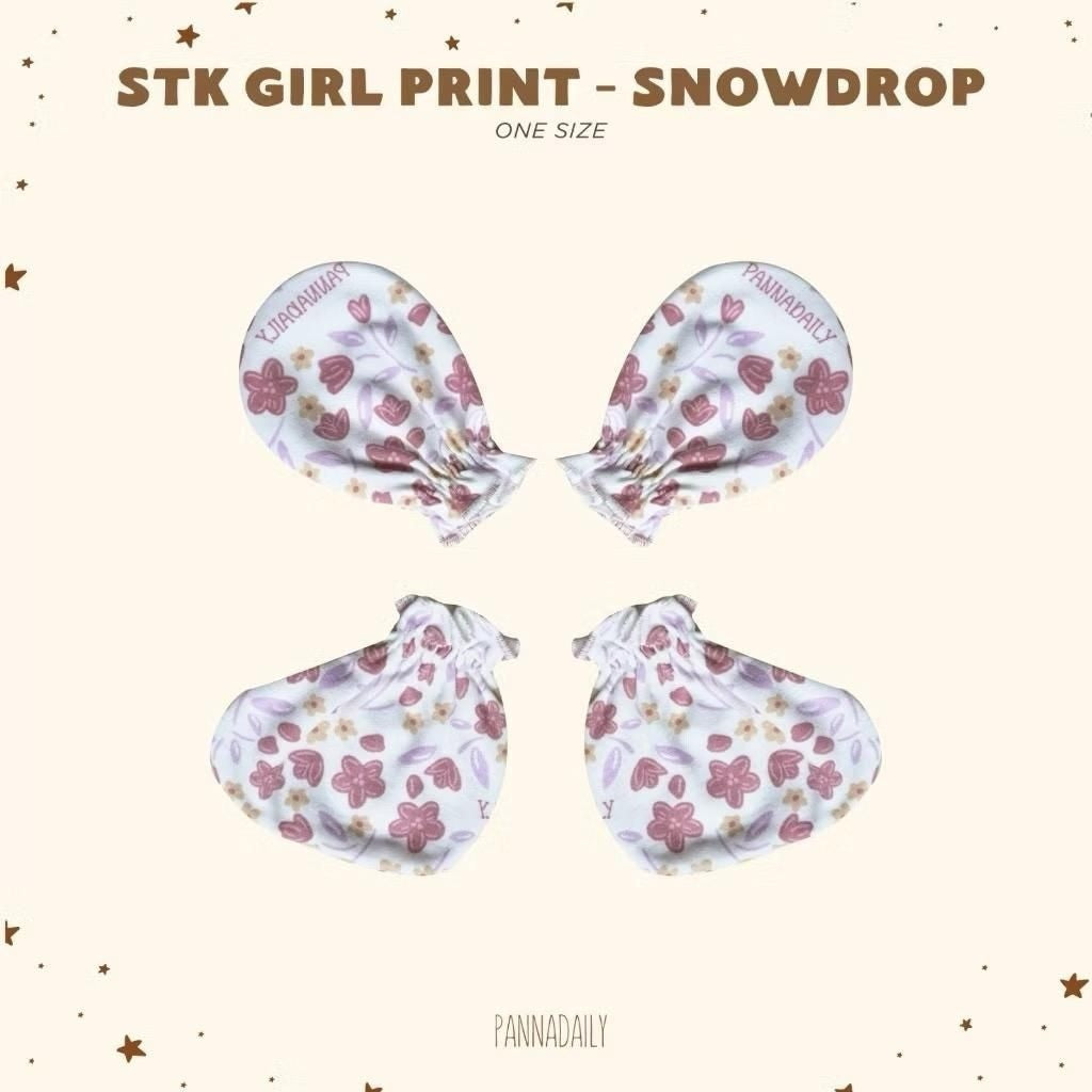 BOHOPANNA - PANNA DAILY - STK GIRL PRINT - Sarung Tangan Kaki Bayi Snowdrop