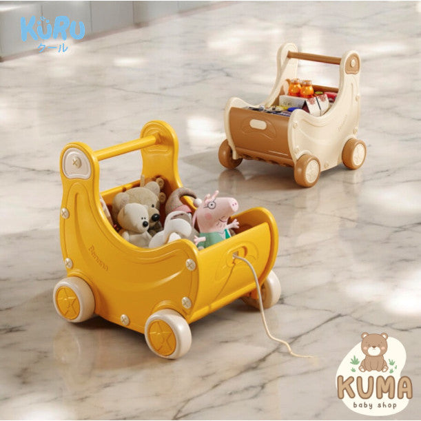 Kuru F01 Kids Toy Storage Push Cart Car Cabinet - Kereta Keranjang Dorong Mainan Anak Multifungsi