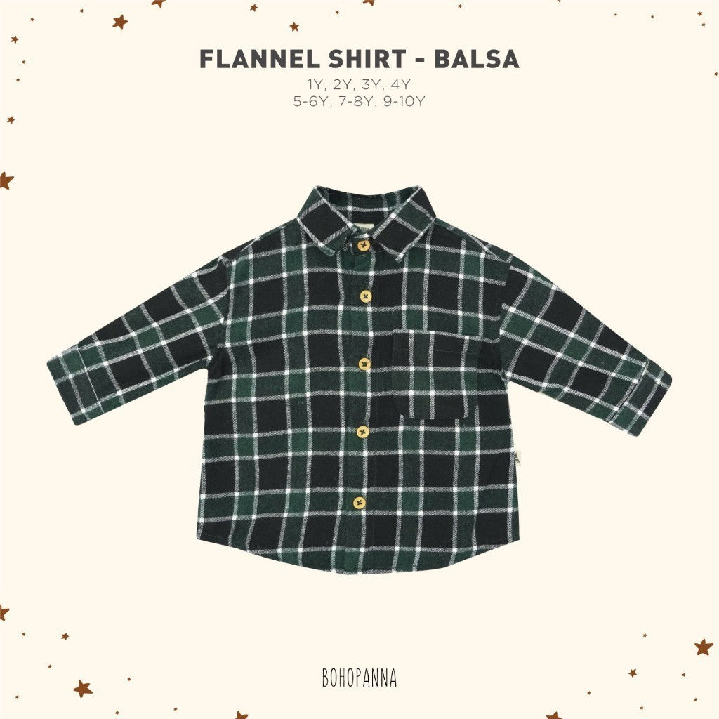 BOHOPANNA - FLANNEL SHIRT 7.0 - KEMEJA FLANEL ANAK - KEMEJA PANJANG ANAK