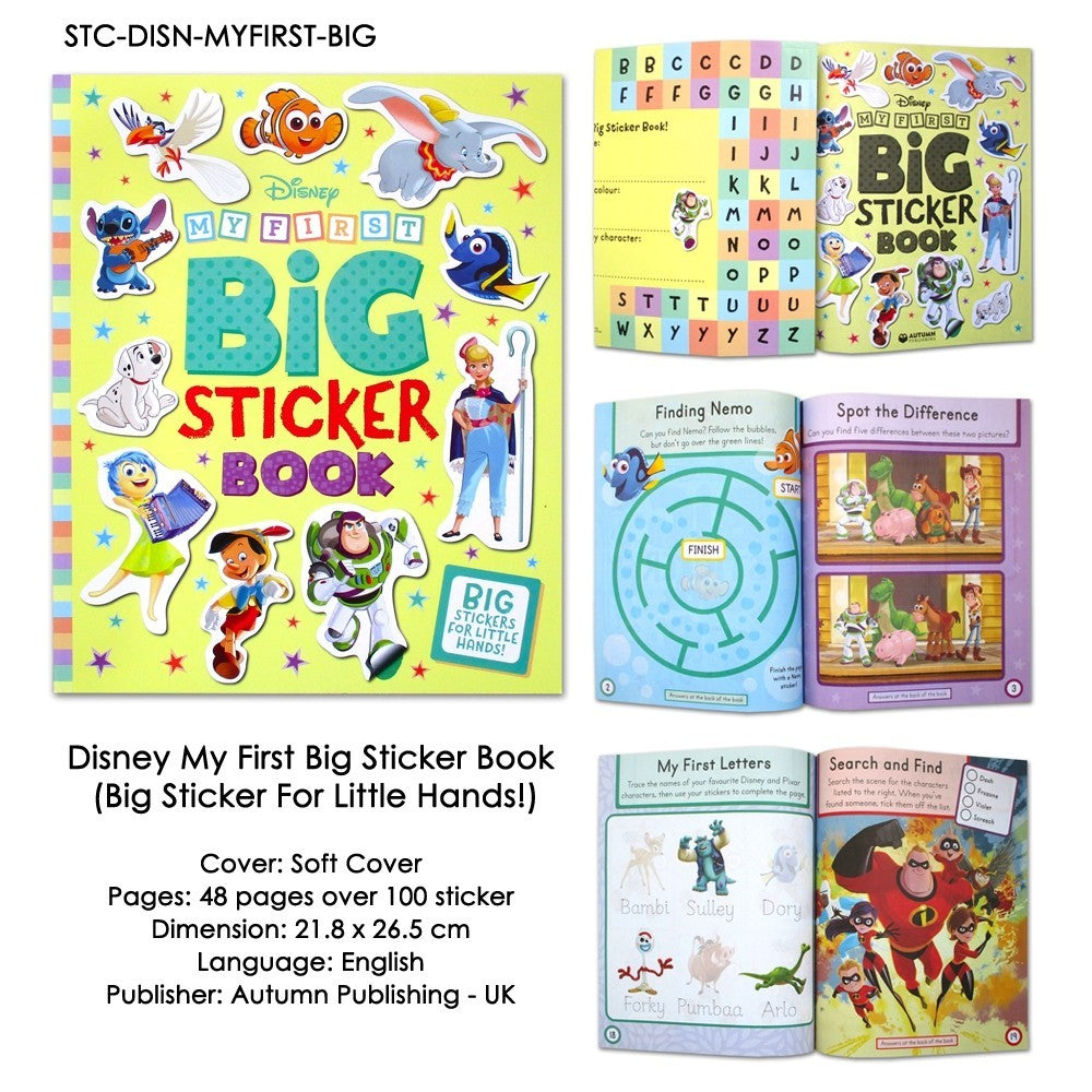 [Autumn] My First Big Sticker Book Disney (Big Sticker For Little Hands!)