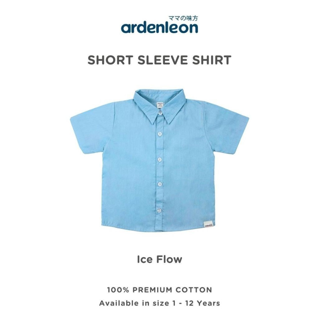 ARDENLEON Atasan Kemeja Anak Pendek Short Sleeves Shirt