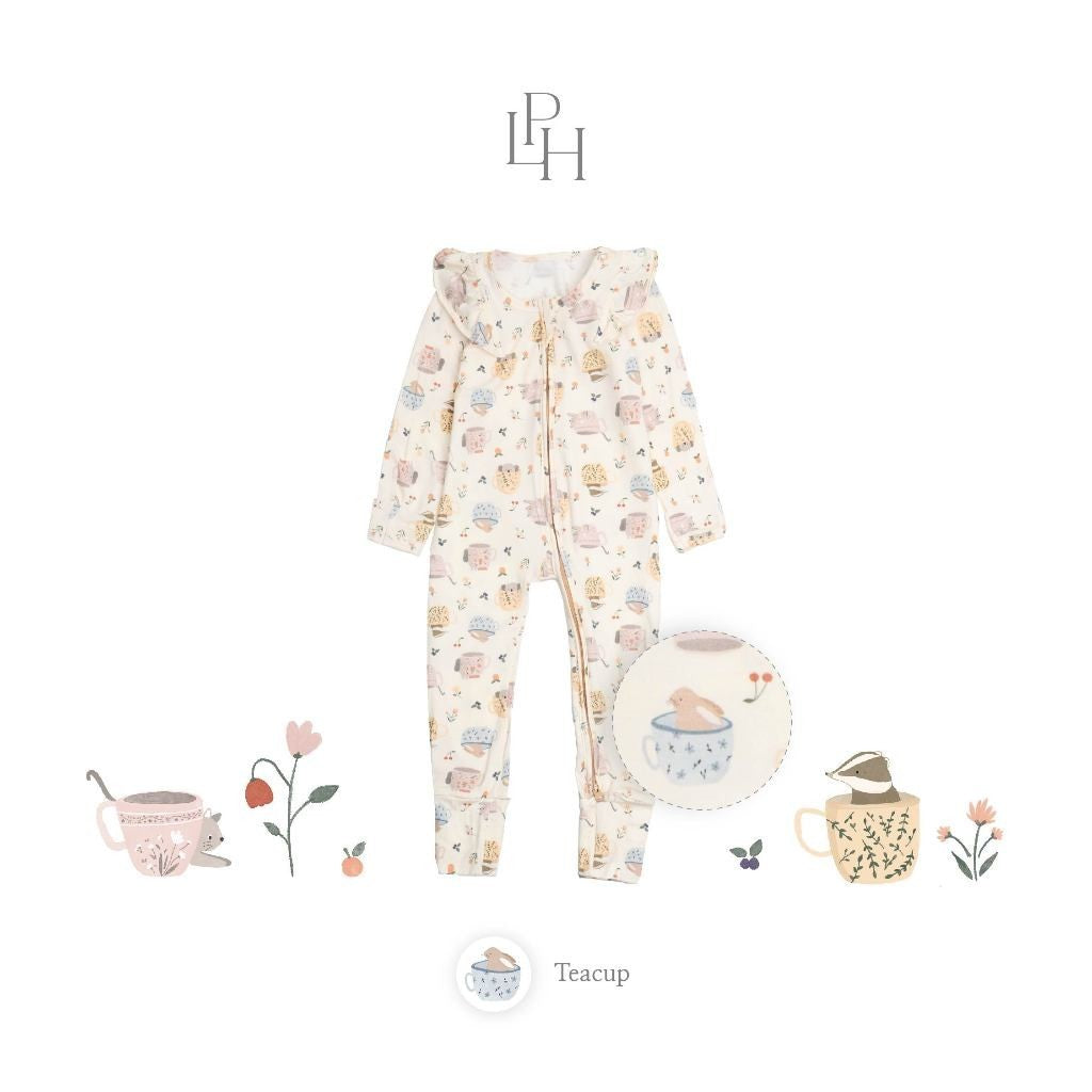 Little Palmerhaus - Tencel Girl Sleepsuit (Jumper Bayi Perempuan) 3.0