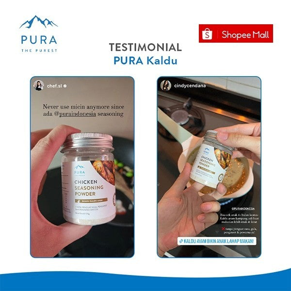 Pura Kaldu Asli | Bumbu Kaldu Salmon (100gr) - Salmon Seasoning Powder - Kaldu Mpasi - BB Boster - No Msg - No Gula - Kaldu Serbaguna