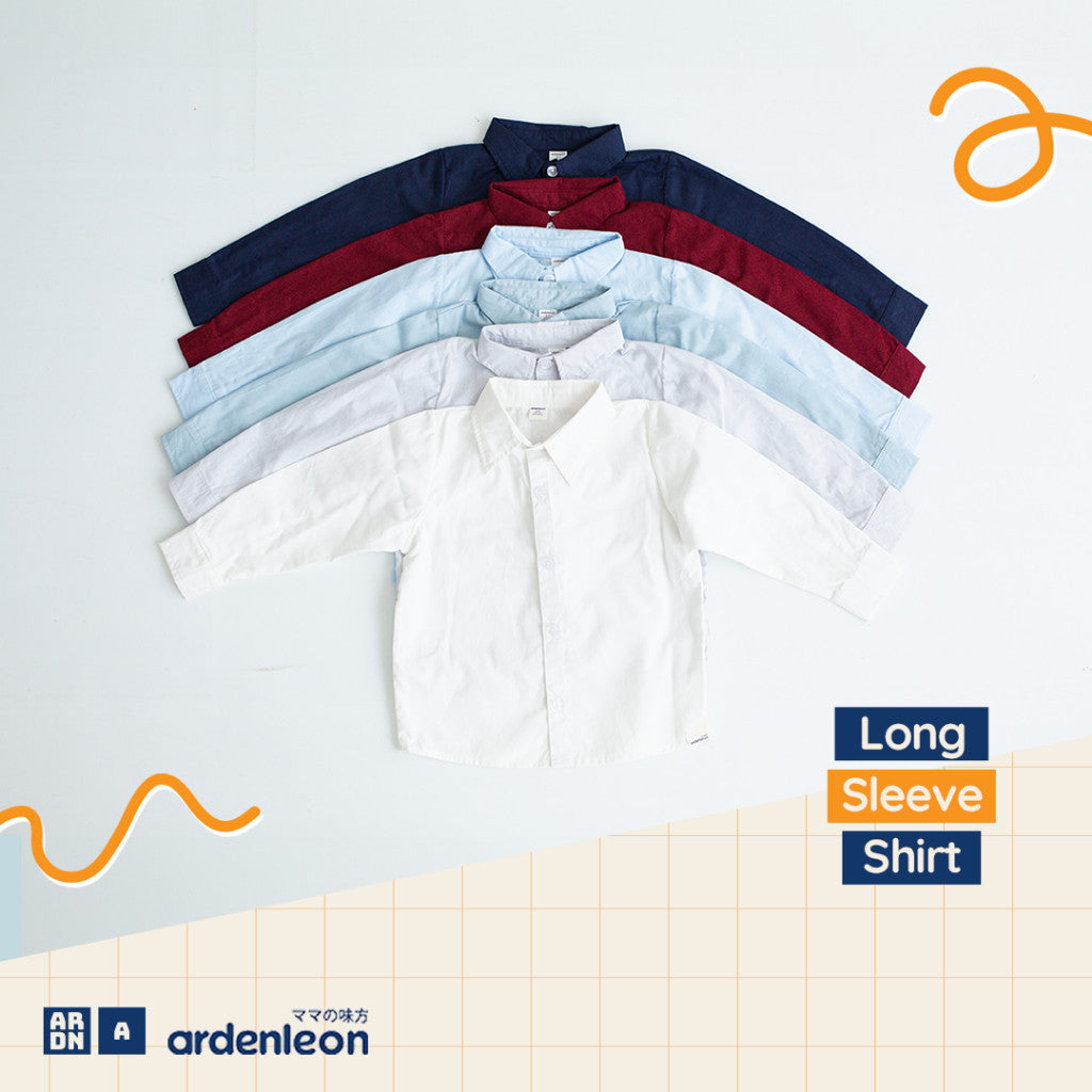 ARDENLEON Atasan Kemeja Anak Laki Laki Panjang Long Sleeves Shirt
